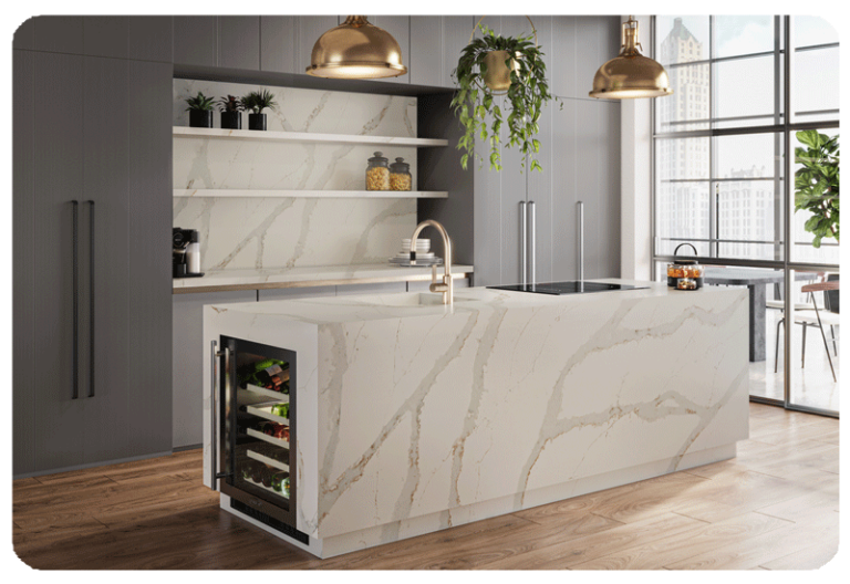 quartz countertops inspired by nature marble like surface