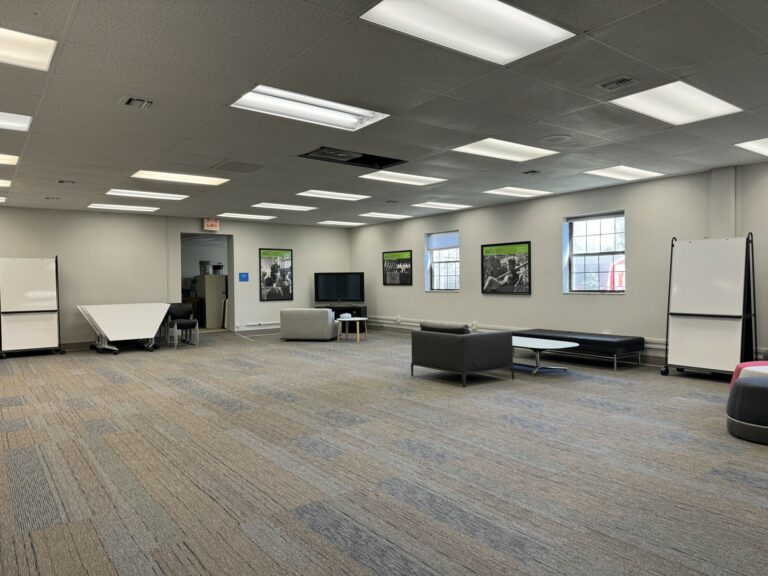 activity room carpet tile flooring non-profit