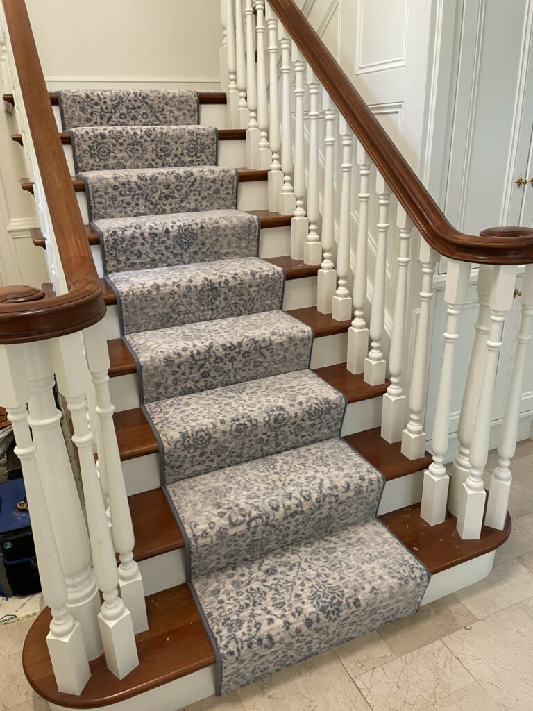 custom stair runner wool carpeting