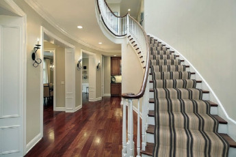 strip carpeting stair runner