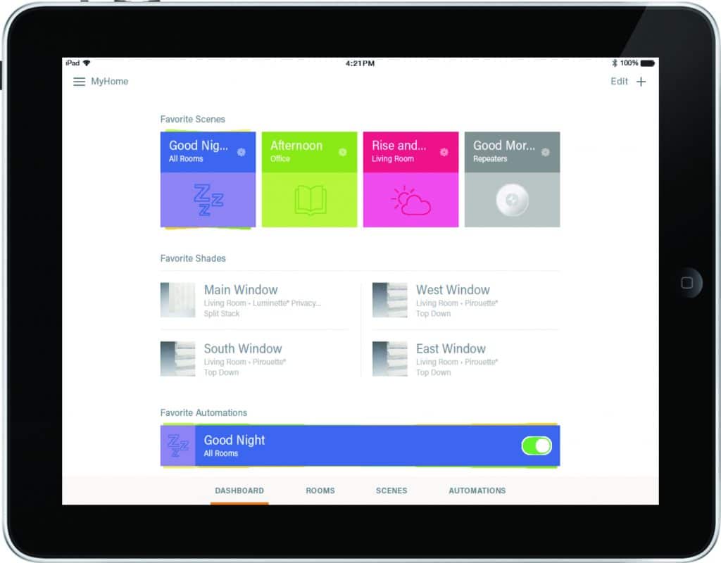 smart home app ipad