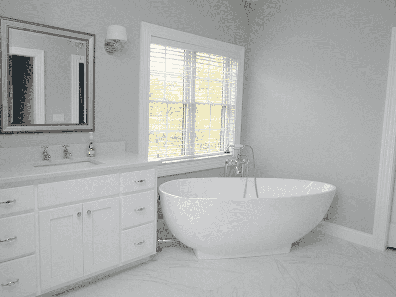 white bathroom marble