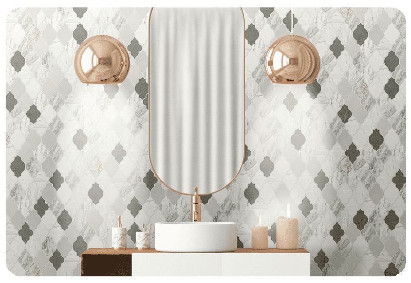 natural stone wall tile bathroom