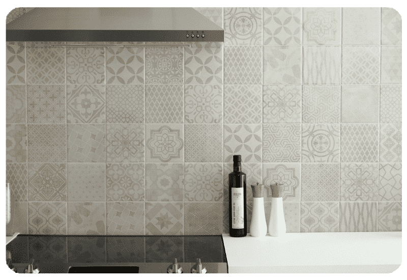 porcelain tile kitchen backsplash