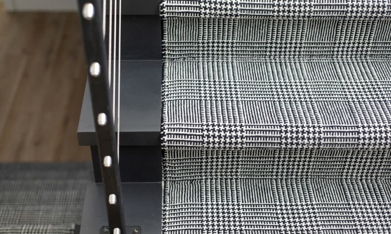 Black and White Stair Runner