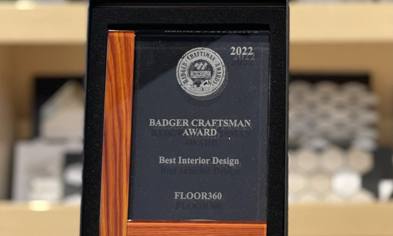 2022 Winner Best Interior Design Badger Craftsman Award