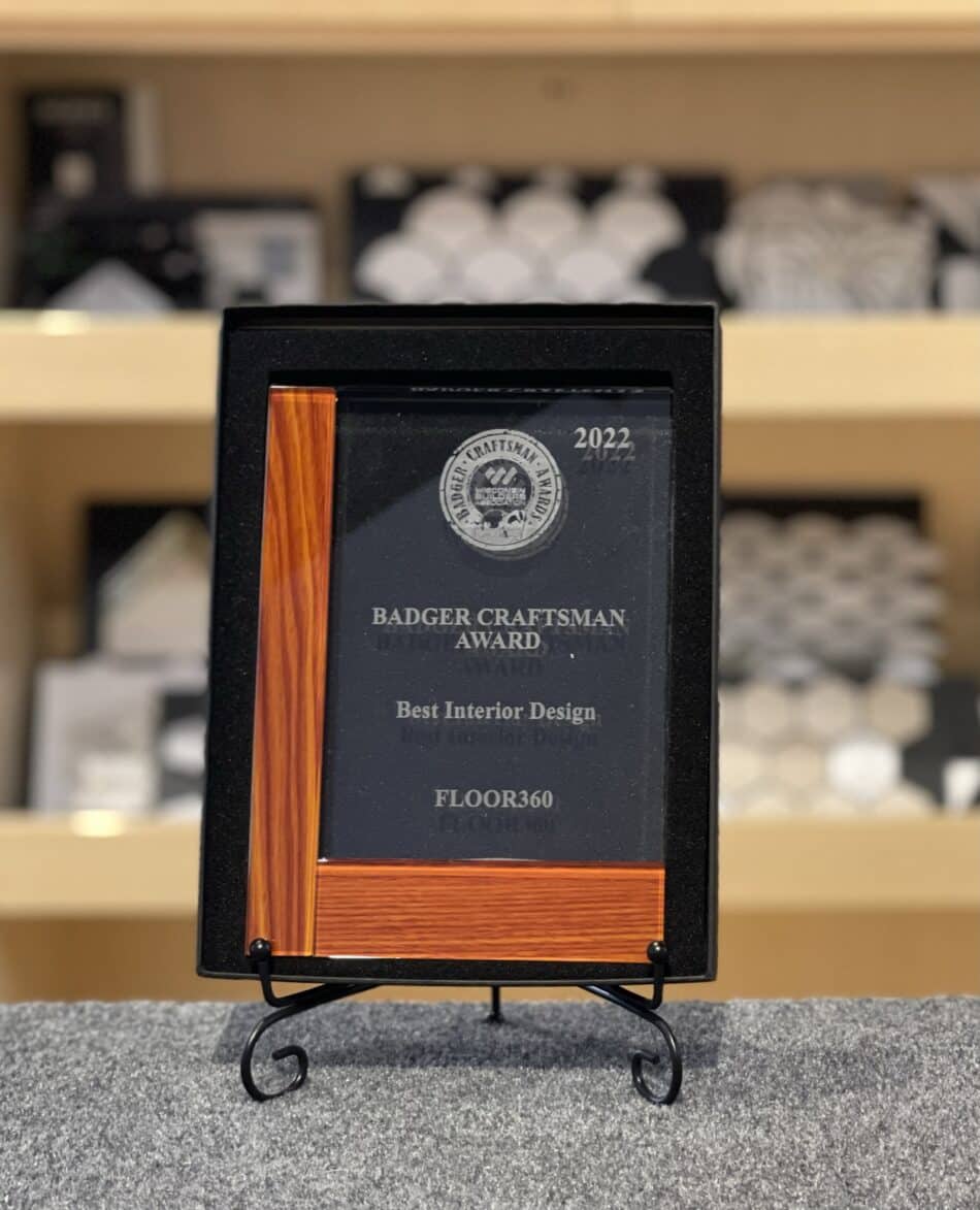 2022 Winner Best Interior Design Badger Craftsman Award