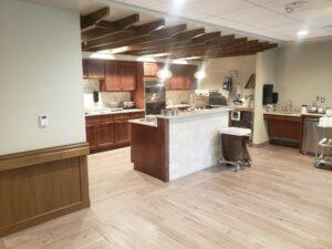 luxury vinyl plank senior living facility