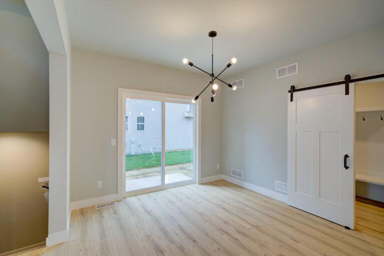 dining area luxury vinyl plank floor