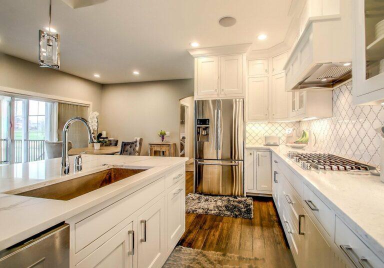 hardwood floor farmhouse kitchen