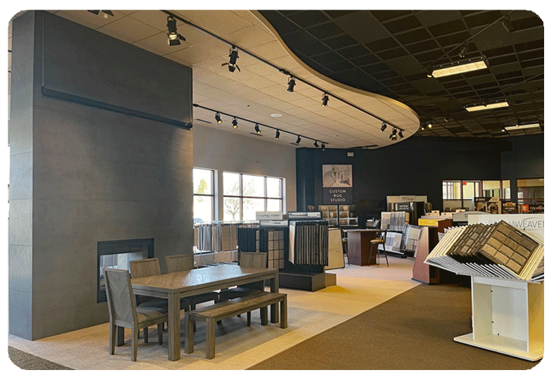 The design showroom at our flooring store in Madison, WI, is where your design project will get its start!