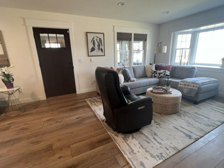 luxury vinyl plank living room