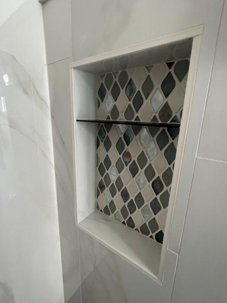 shower tile niche