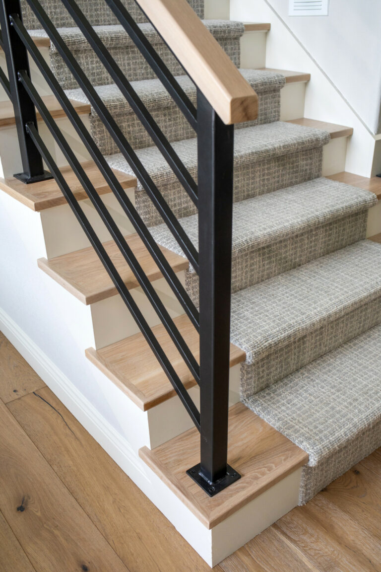 grey carpet custom stair runner