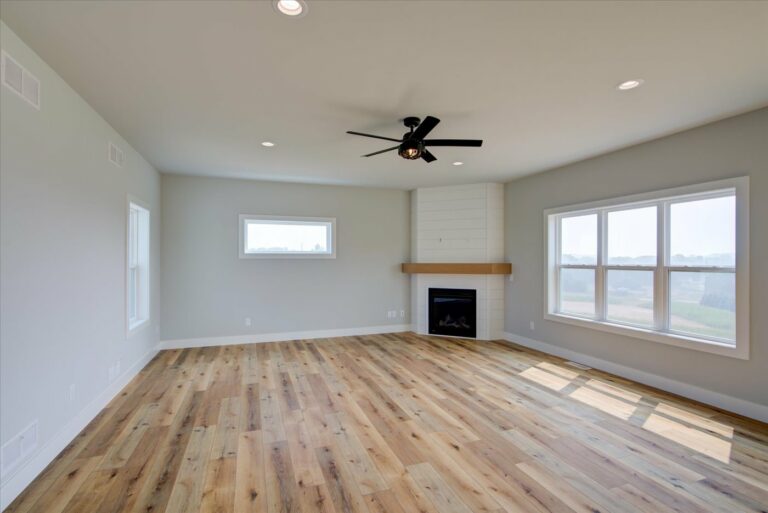 luxury vinyl plank living room floor