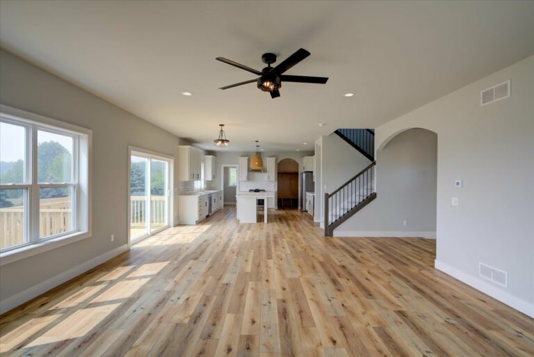 luxury vinyl plank main level flooring