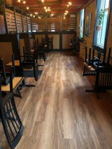 Dandan Restaurant Luxury Vinyl Flooring Installation