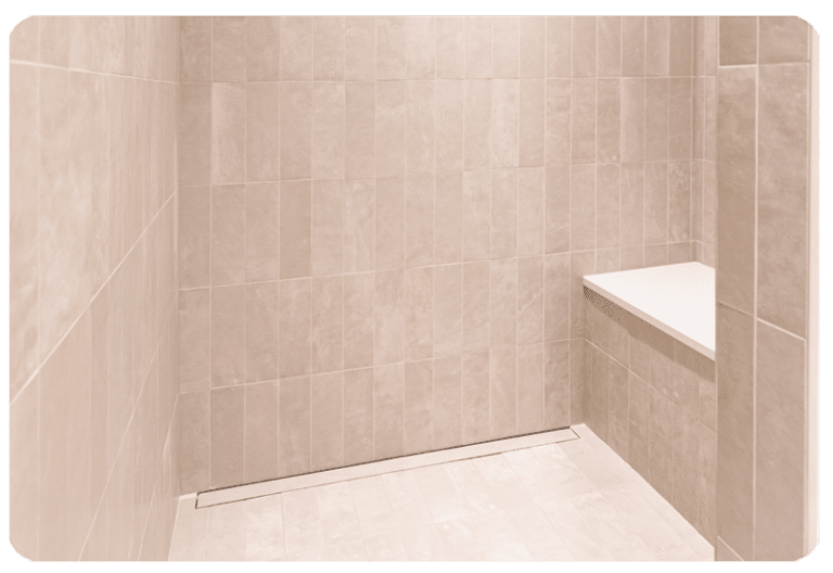 organic modern shower wall tile beige handcrafted