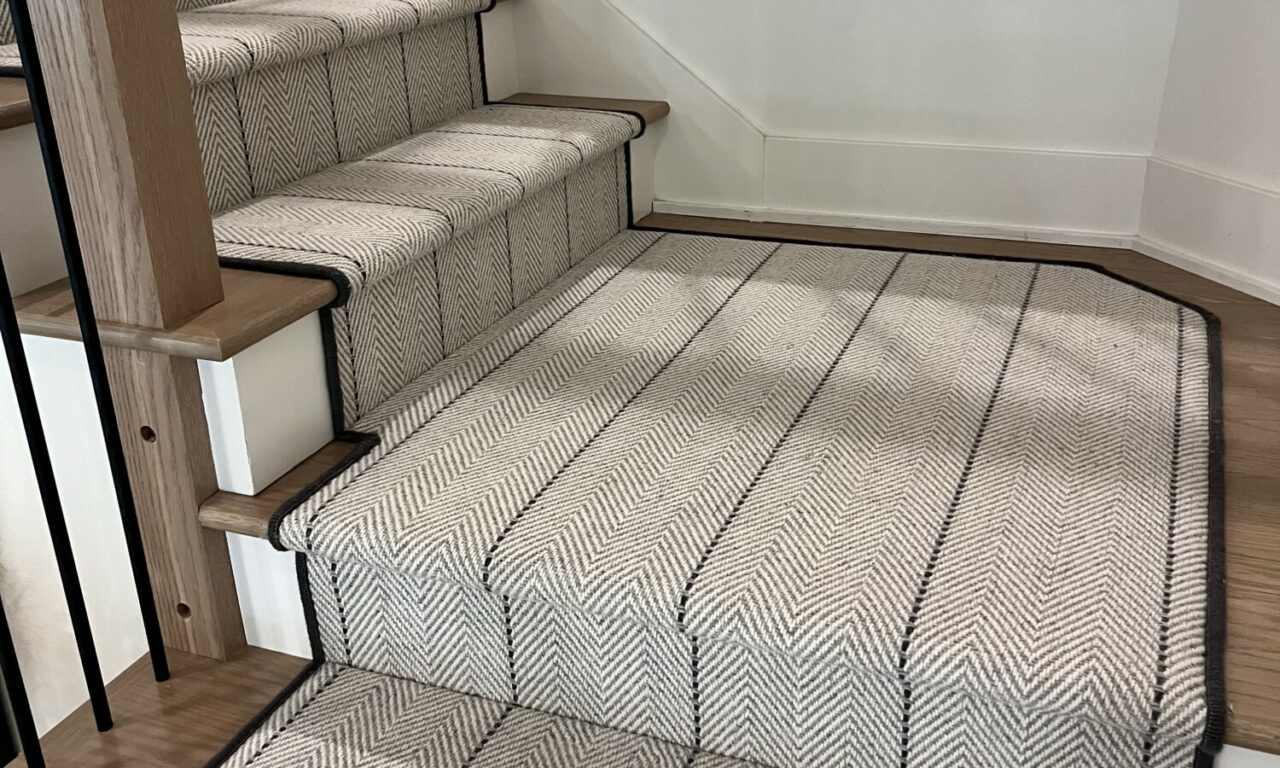 Custom Carpet Stair Runner Makeover