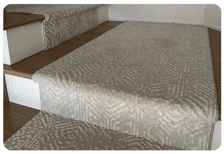 carpet stair runner beige pattern