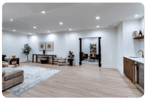 Flooring options like luxury vinyl plank, engineered hardwood, and ceramic tile available at FLOOR360, your Madison, Wisconsin, flooring supply store.