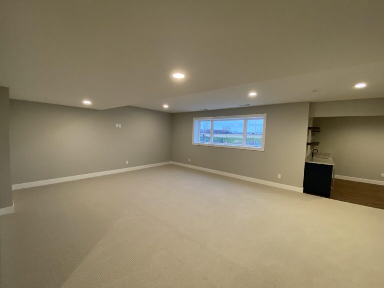 lower level rec room with wall to wall carpeting