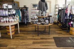 Shopping Store Wooden Tile Flooring